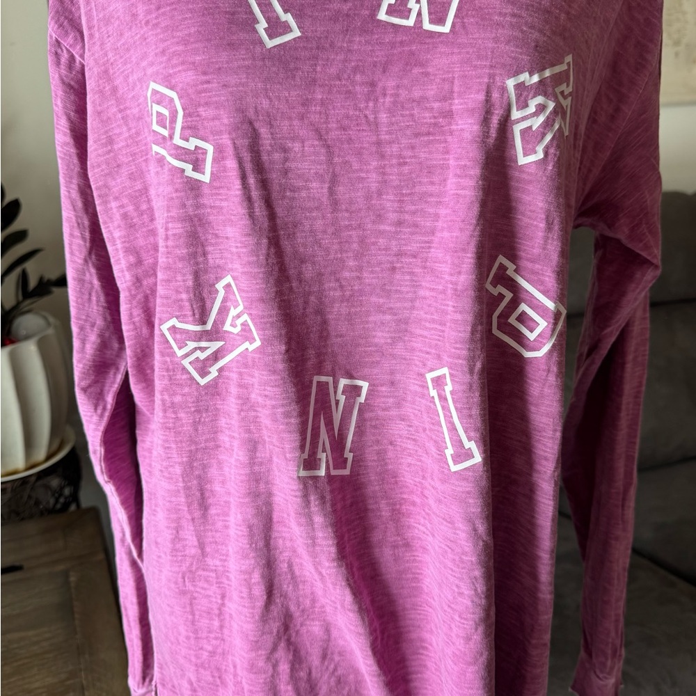 Victoria's Secret Pink Graphic Long Sleeve Tee